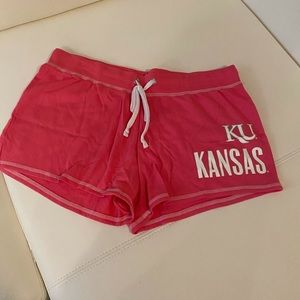 NWOT KU Kansas active shorts